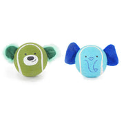 Rosewood Battersea Rubber Ball Animals Dog Toy 2 Pack