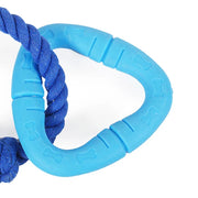 Rosewood Battersea Rope & Rubber Triangle Dog Toy