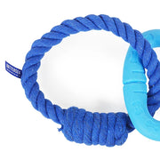 Rosewood Battersea Rope & Rubber Triangle Dog Toy