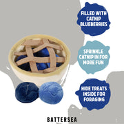 Rosewood Battersea Blueberry Snuffle Catnip Pie Cat Toy