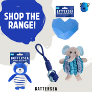 Rosewood Battersea Rubber Ball Animals Dog Toy 2 Pack