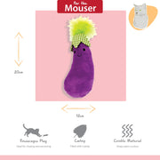 Happy Pet Tabby Patch Aubergine Kicker Cat Toy