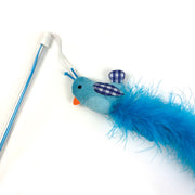 Happy Pet Tabby Patch Extra Long Bluebird Cat Teaser