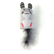 Happy Pet Tabby Patch Mouse Rattle & Roll Cat Toy