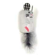Happy Pet Tabby Patch Mouse Rattle & Roll Cat Toy