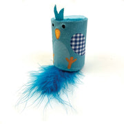 Happy Pet Tabby Patch Bluebird Rattle Roll Cat Toy