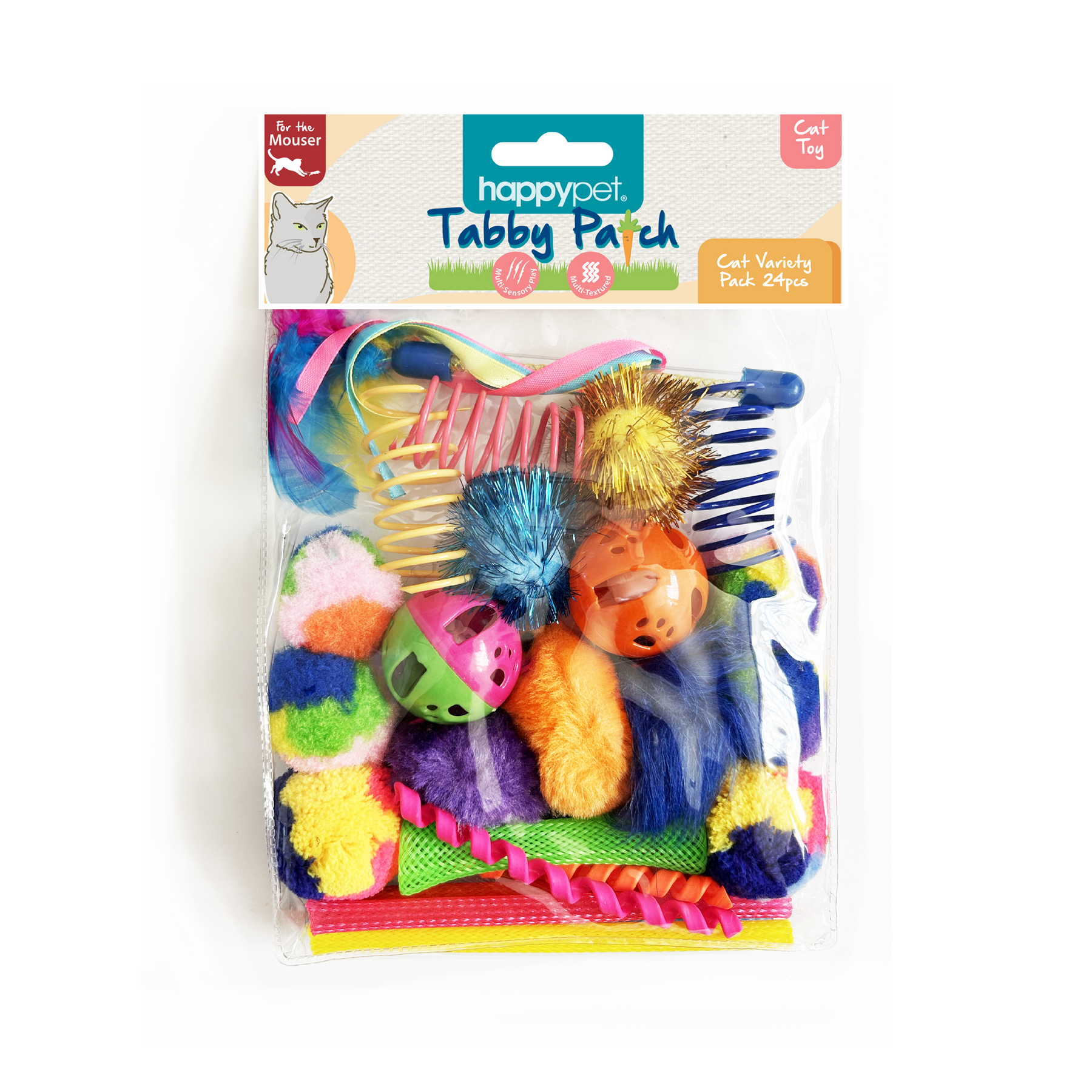 Happy Pet Tabby Patch Cat Variety Pack 24 Pieces