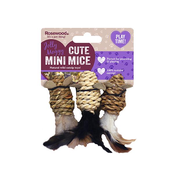 Mini Mice Cat Toy 3 Pack