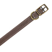 Ancol Timberwolf Leather Dog Collar