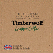 Ancol Timberwolf Leather Dog Collar