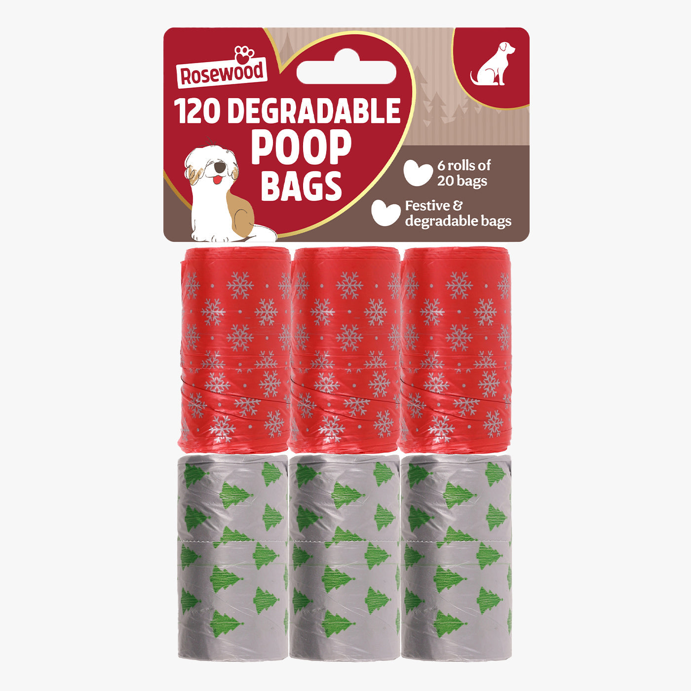 Rosewood 120 Festive Poop Bags
