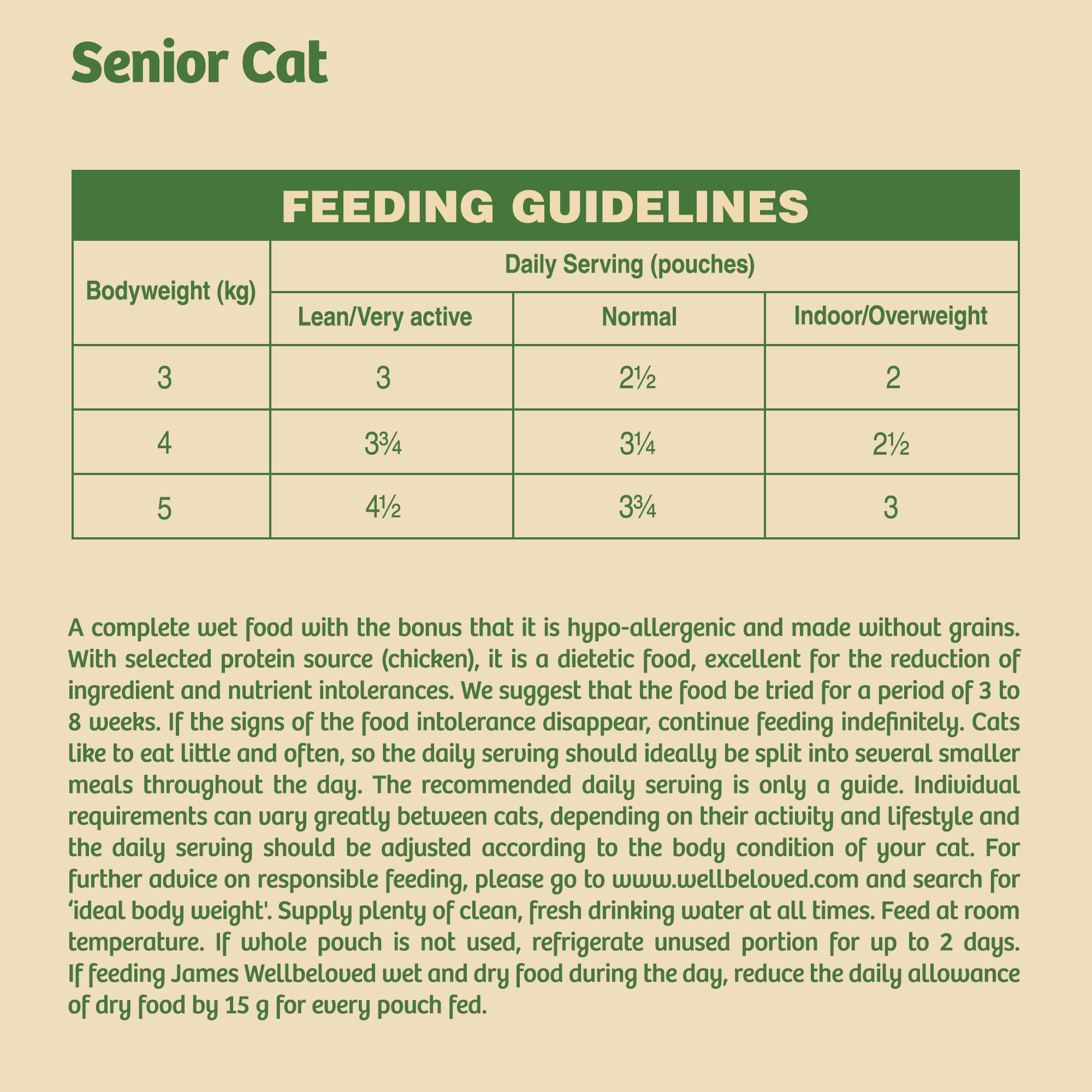 James Wellbeloved Senior Cat Grain Free Pouches in Jelly