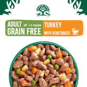 James Wellbeloved Grain Free Adult Dog Wet Food Turkey in Gravy