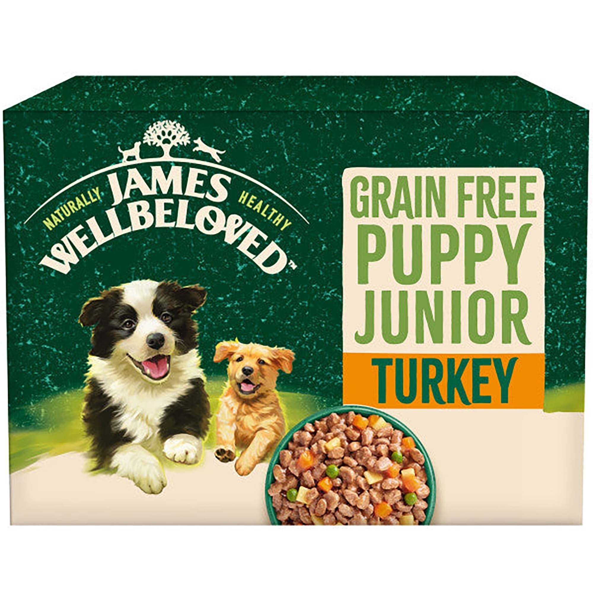 James Wellbeloved Grain Free Puppy Wet Food Turkey in Gravy