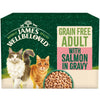 James Wellbeloved Grain Free Adult Cat with Salmon in Gravy Pouches