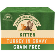 James Wellbeloved Grain Free Kitten Turkey in Gravy Pouches
