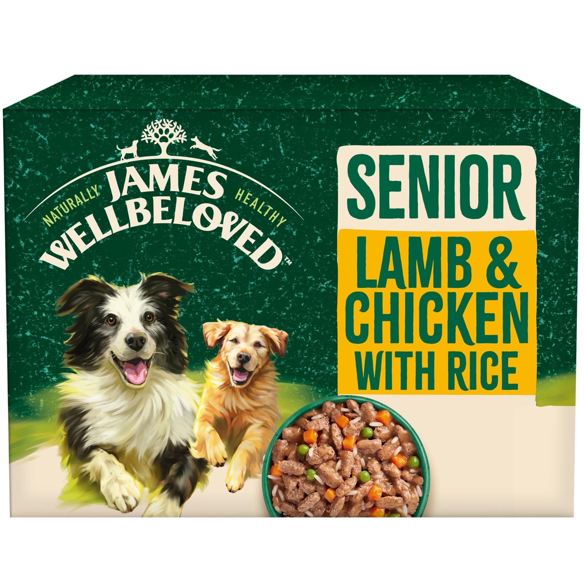 James Wellbeloved Senior Dog Lamb and Chicken in Gravy Pouches