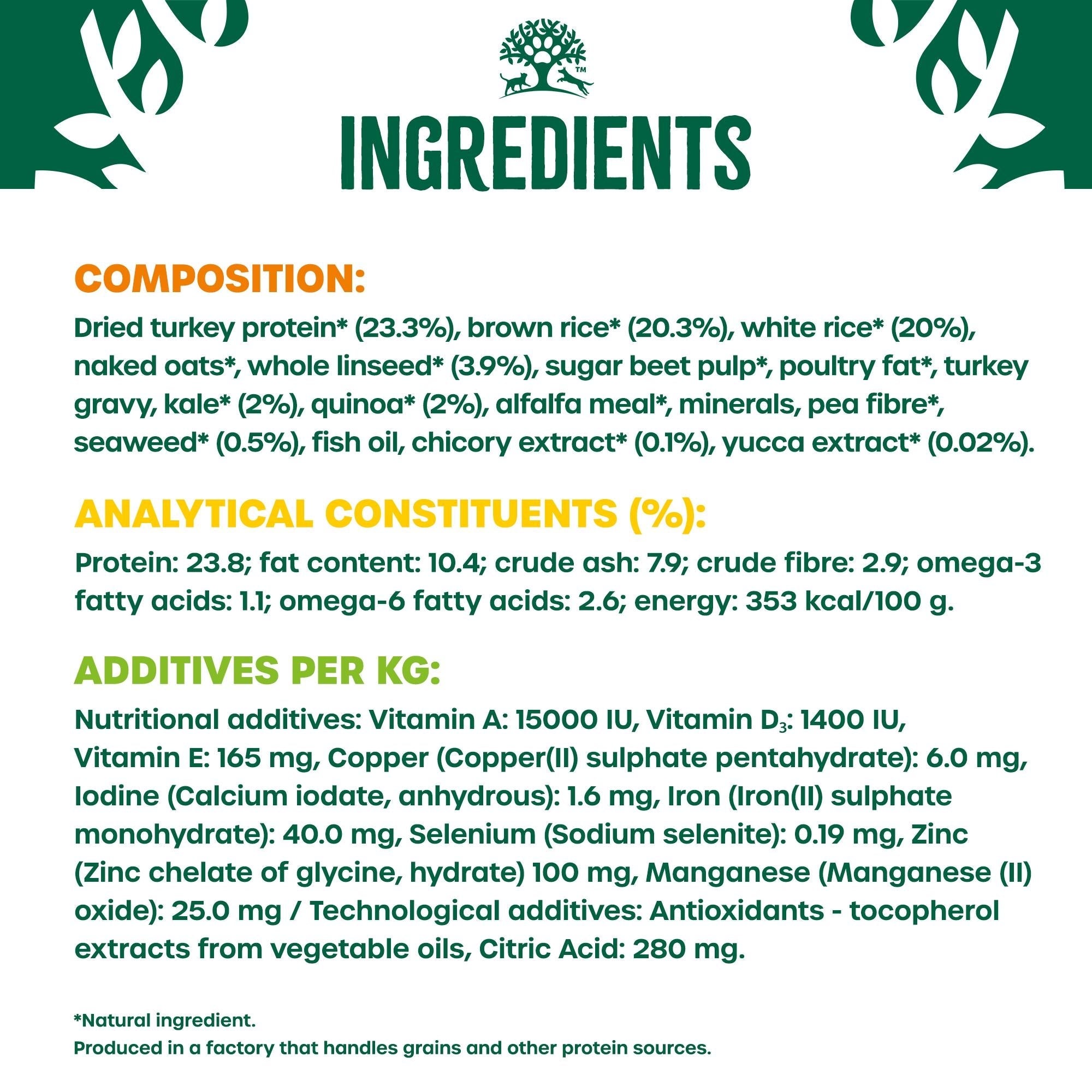 James Wellbeloved Superfoods Adult Dog Dry Food Turkey with Kale and Quinoa