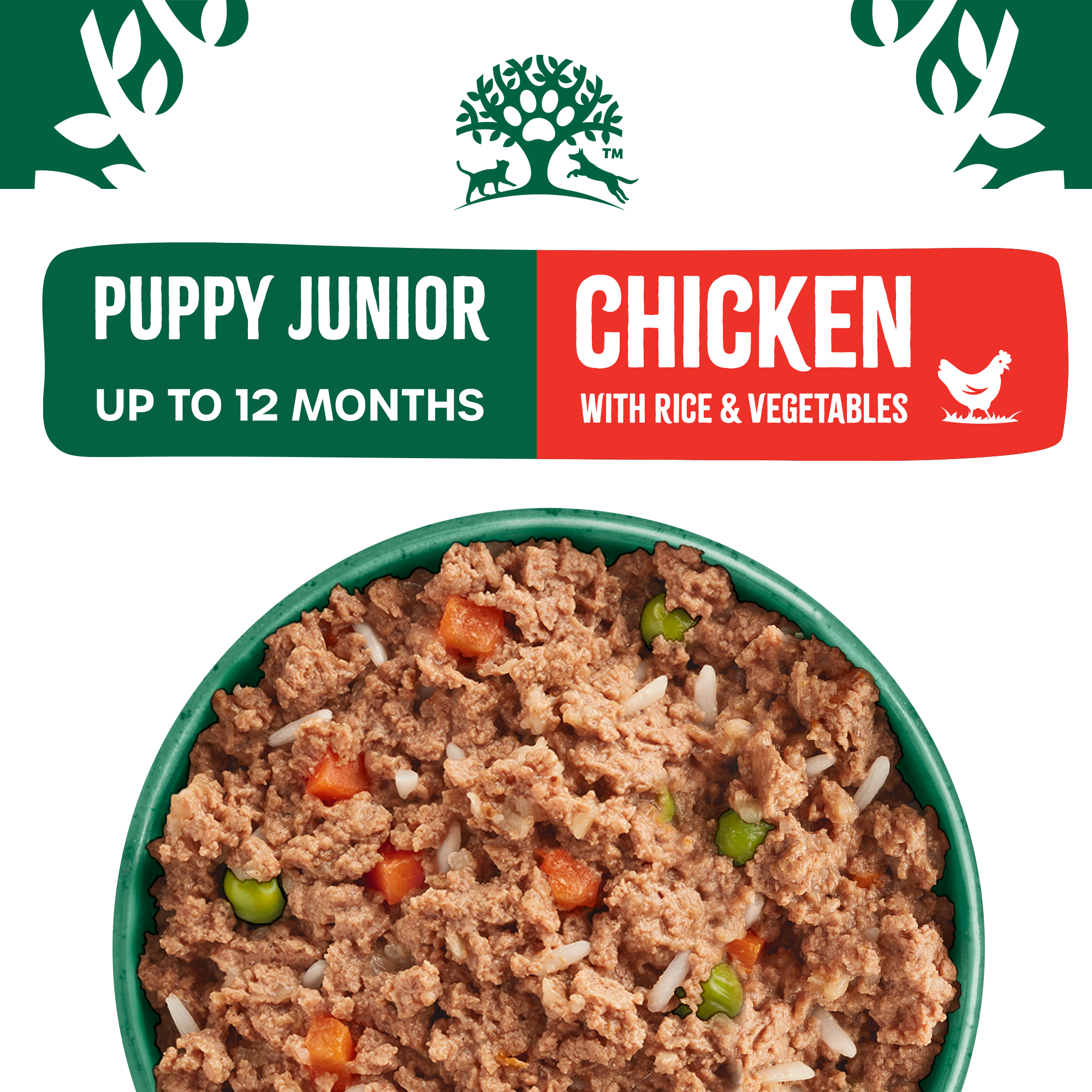 James Wellbeloved Puppy Wet Food Chicken, Rice and Vegetable in Loaf