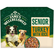 James Wellbeloved Senior Dog Turkey with Rice in Gravy Pouches