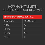 Frontline Wormer Tablets for Cats 2 Pack