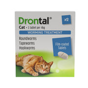 Drontal Cat Tablets | Broad-Spectrum Wormer 2 Pack