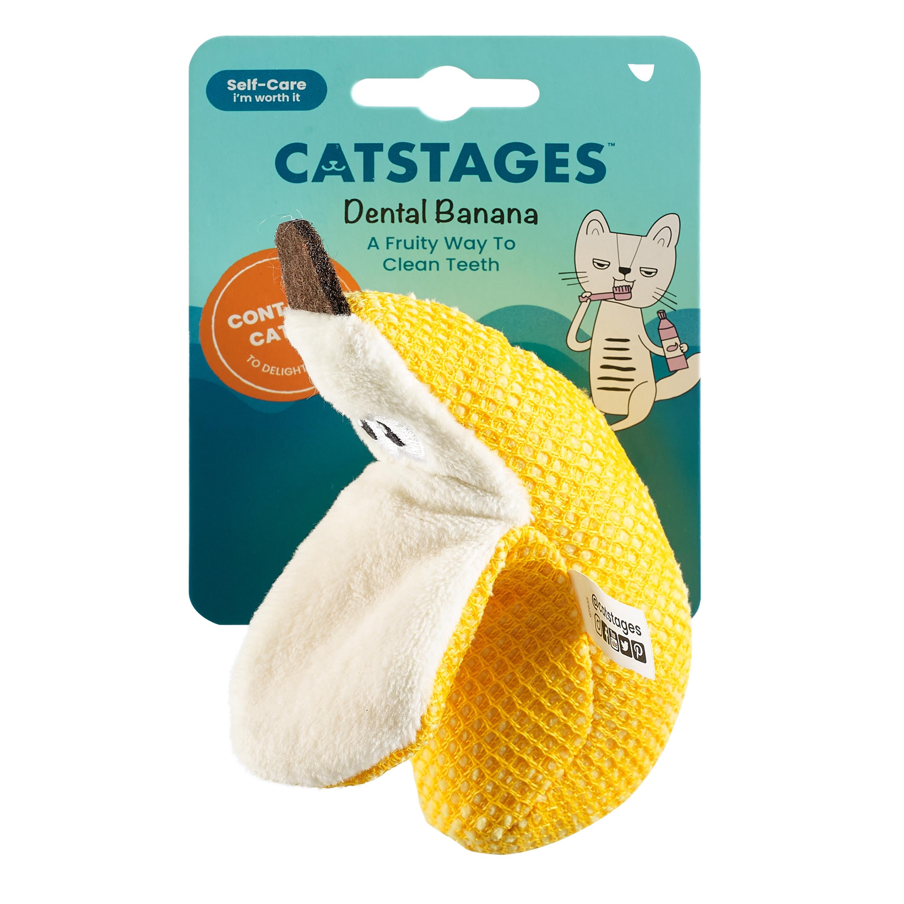 Rosewood Catstages Dental Banana Cat Toy