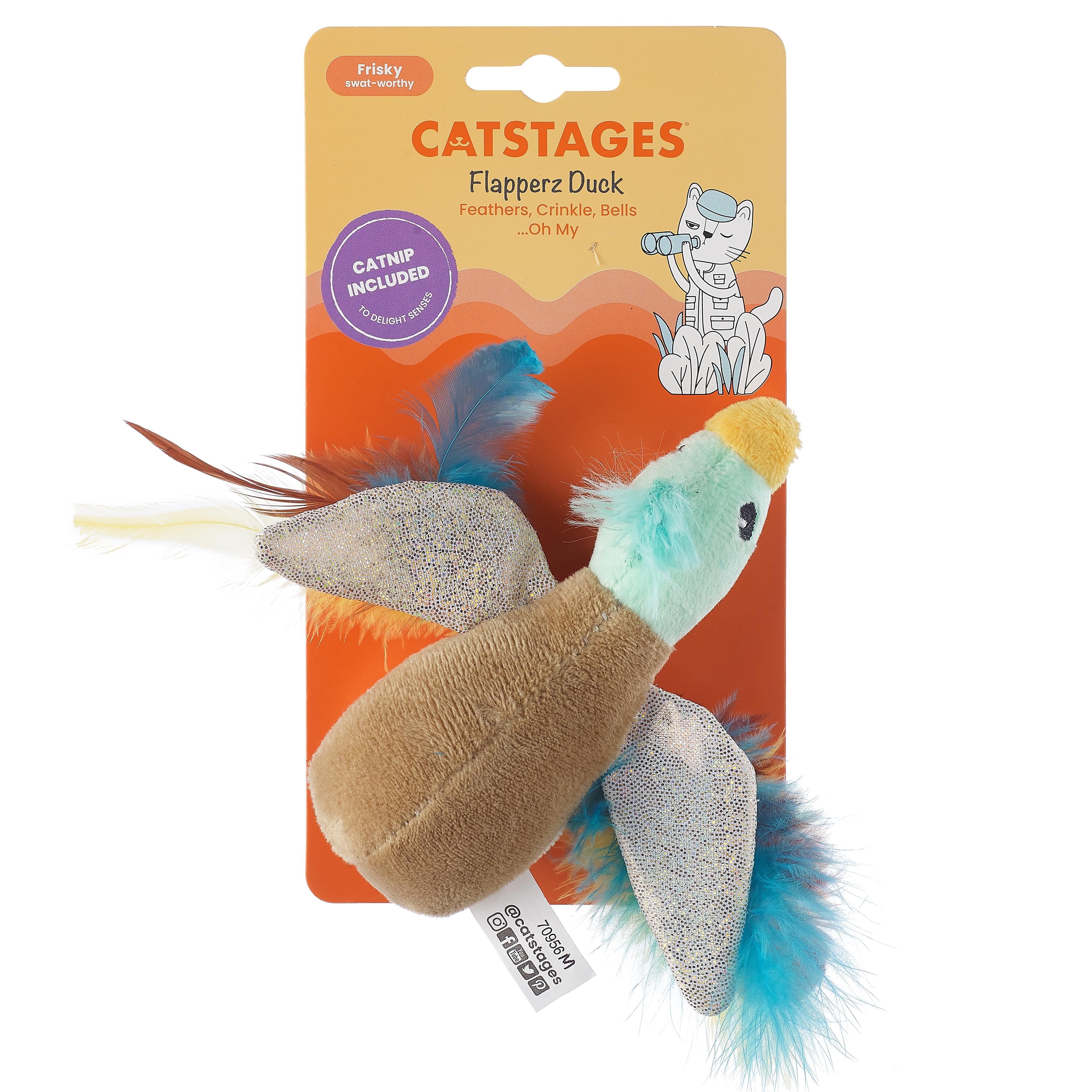 Rosewood Catstages Flapperz Duck Cat Toy