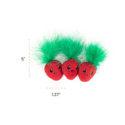Rosewood Catstages Strawbabies 3 Pack Cat Toy