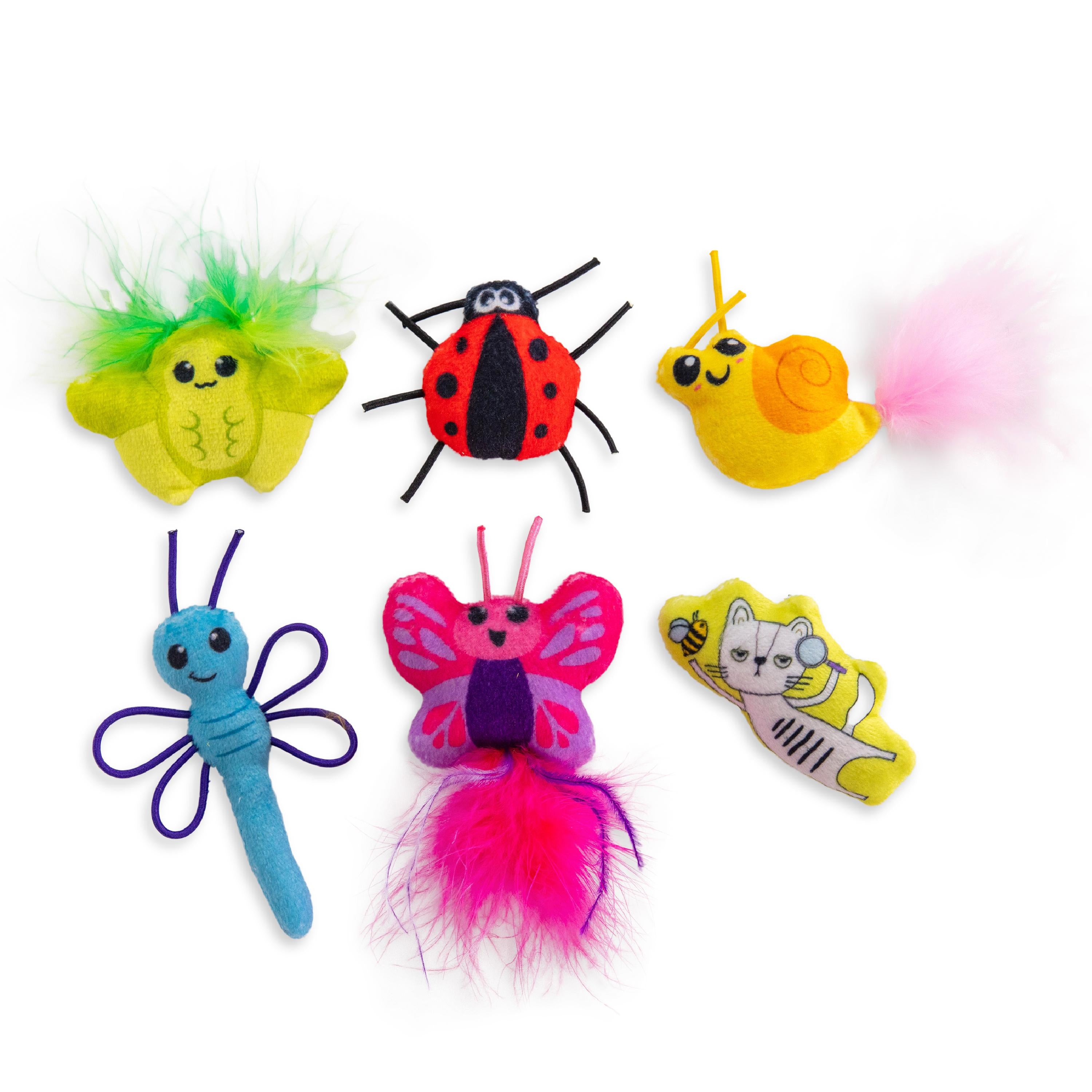 Rosewood Catstages Cute As A Bug 6 Pack Cat Toy