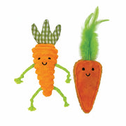 Happy Pet Tabby Patch Catnip Carrots 2 Pack