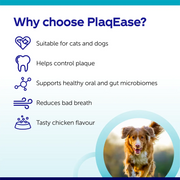 Protexin Veterinary PlaqEase Pre & Postbiotic Dental Powder For Dogs and Cats