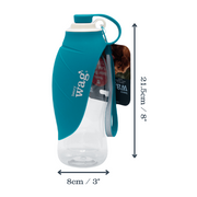 Henry Wag Water Bottle Leaf Bowl Blue