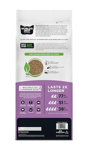 Worlds Best Cat Litter Multiple Cat Lavender 12.7kg (28lb)