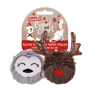 Rosewood Cupid & Comet Ralphie Reindeer & Parker Penguin Dog Toys
