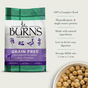 Burns Sensitive Grain Free Duck & Potato Dry Dog Food