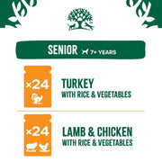 James Wellbeloved Senior Turkey, Lamb and Chicken in Gravy Pouches