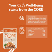Wellness Core Tender Cuts Turkey Selection Wet Cat Food