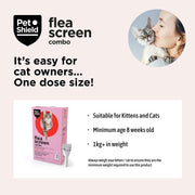PetShield Fleascreen Combo for Cats