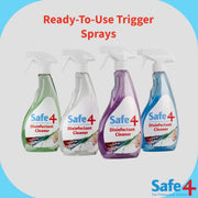 Safe4 Ready-To-Use Disinfectant Spray Green Apple