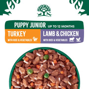 James Wellbeloved Puppy Turkey, Lamb and Chicken in Gravy Pouches