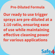 Safe4 Ready-To-Use Disinfectant Spray Green Apple