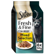 Sheba Fresh & Fine Turkey, Chicken & Poultry Selection in Jelly