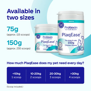 Protexin Veterinary PlaqEase Pre & Postbiotic Dental Powder For Dogs and Cats