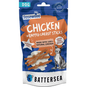 Rosewood x Battersea Chicken Wrapped Carrot Sticks Dog 80g