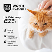 PetShield Wormscreen Wormer Tablets for Cats - 2 Tablets
