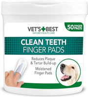 Vet's Best Clean Teeth Finger Pads | 50 Pack