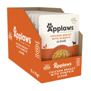 Applaws Chicken with Pumpkin in Broth Wet Cat Food Pouches