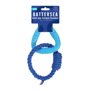 Rosewood Battersea Rope & Rubber Triangle Dog Toy