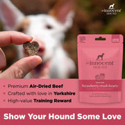 The Innocent Hound Strawberry Crush Hearts Dog Treats